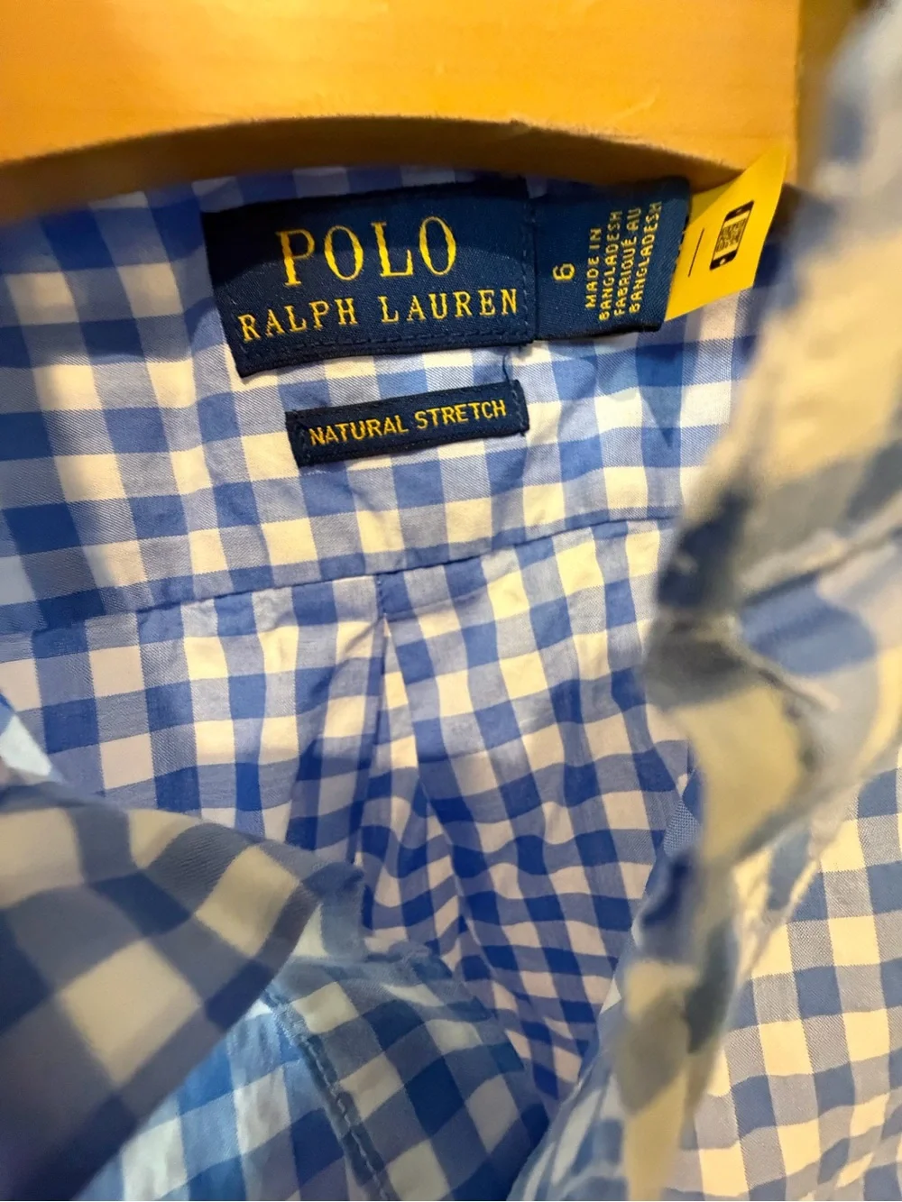 Ralph Lauren Blue & White Gingham Button-Down Shirt - Kids